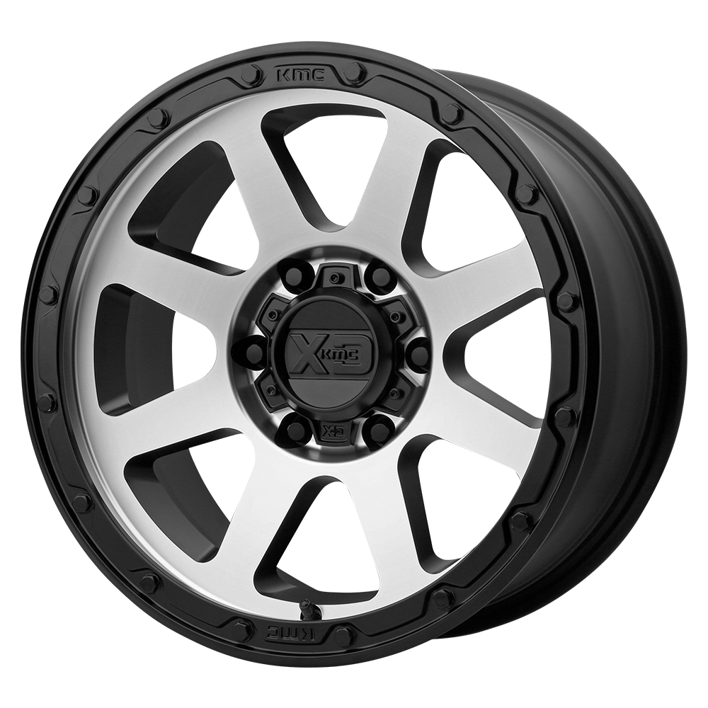 XD Wheels Xd134 Addict 2 18x8.5 6x139.7 0 106.1 Face usinée noir mat