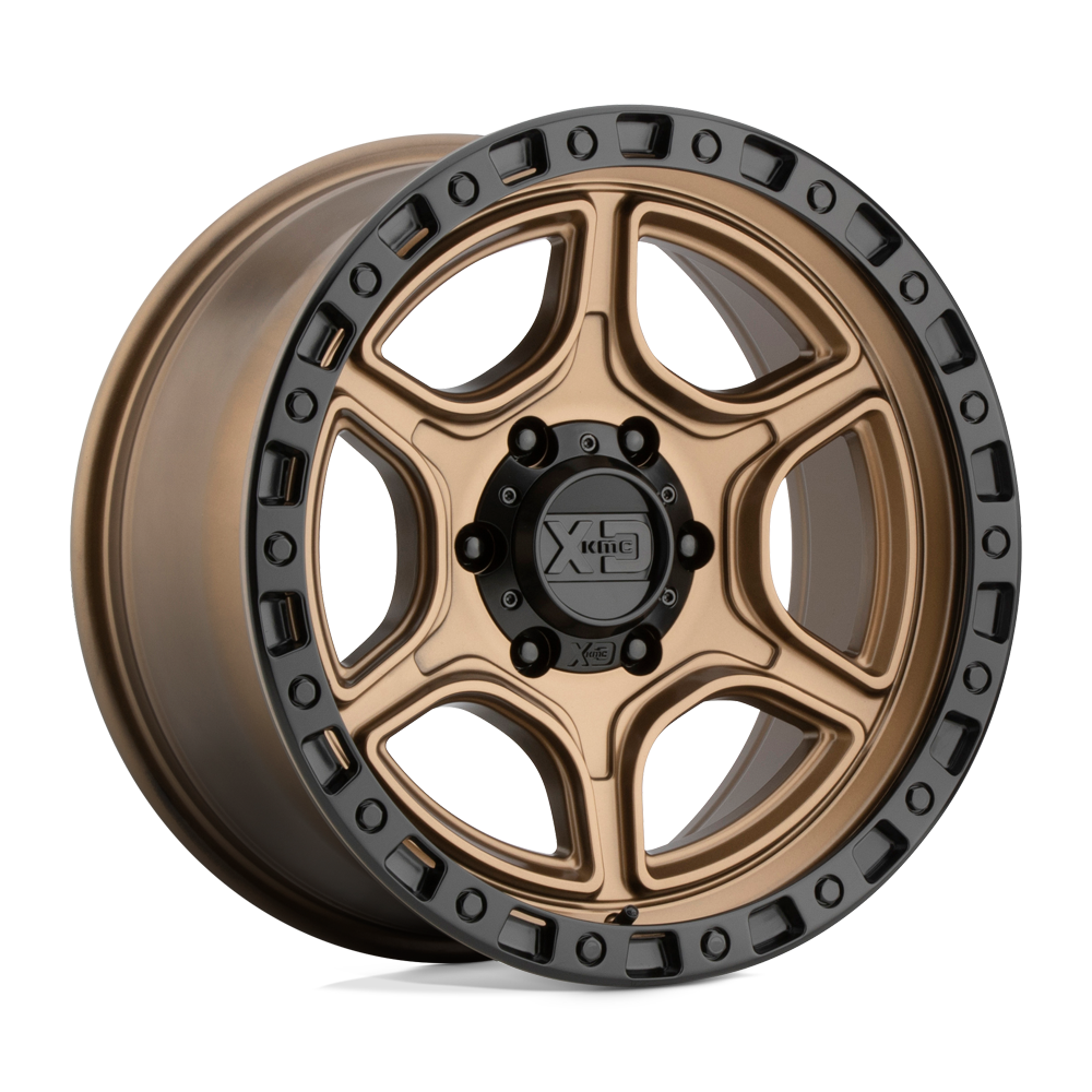 XD Wheels Xd139 Portal 18x8.5 6x139.7 0 106.1 Lèvre Noir Satiné Bronze Satiné