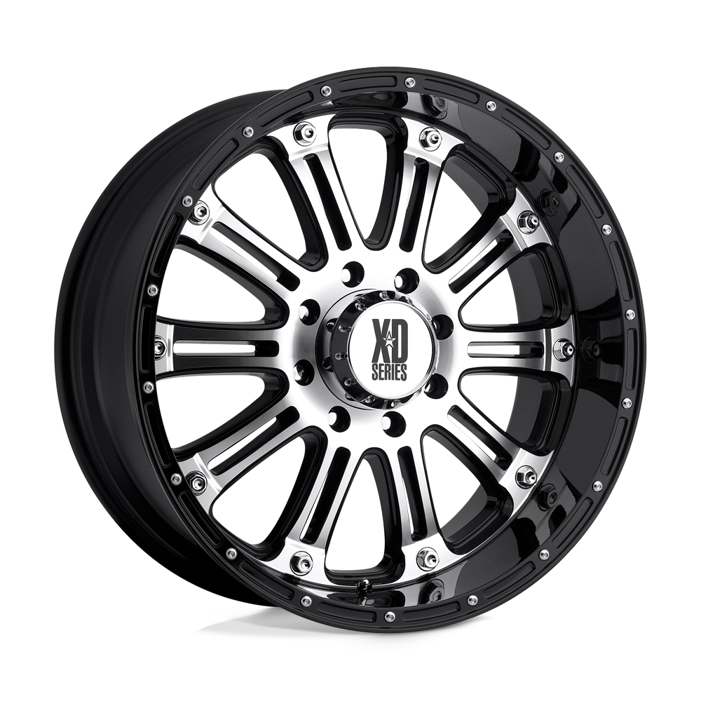 XD Wheels Xd795 Hoss 22x9.5 6x139.7 30 100.3 Noir Brillant Usiné