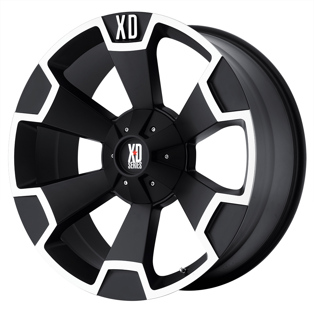 XD Wheels Xd803 Thump 20x9 5x139.7 / 5x150 35 110.1 Noir Mat Usiné
