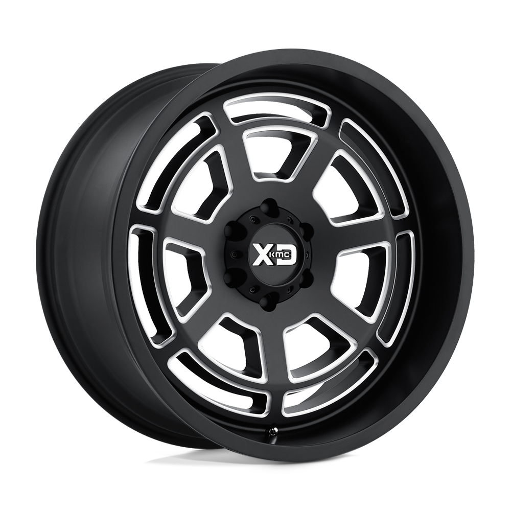 XD Wheels Xd824 Bones 20x9 6x139.7 18 106.1 Noir satiné fraisé