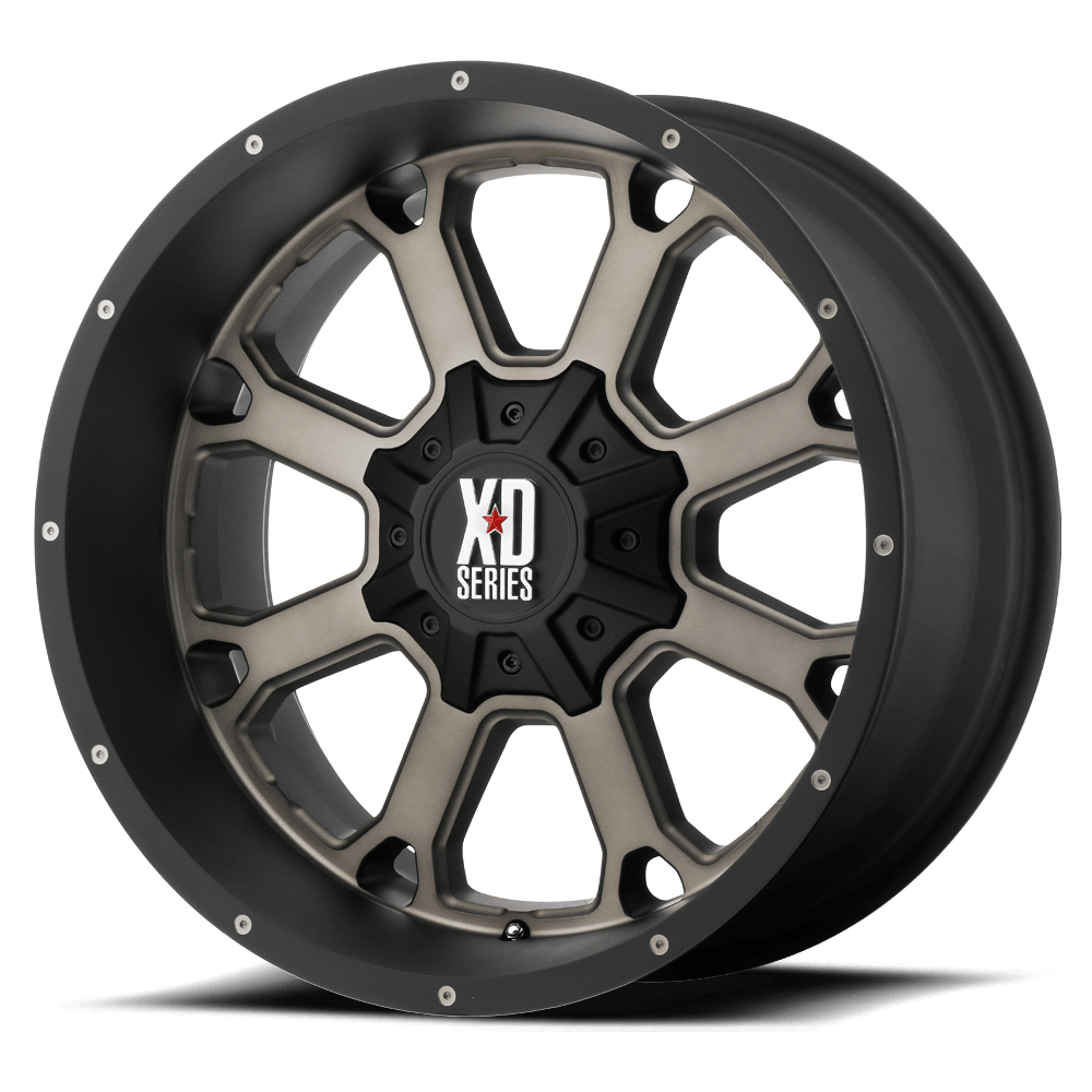 XD Wheels Xd825 Buck 25 20x12 5x127 / 5x139.7 -44 78.1 Matte Black Dark Tint