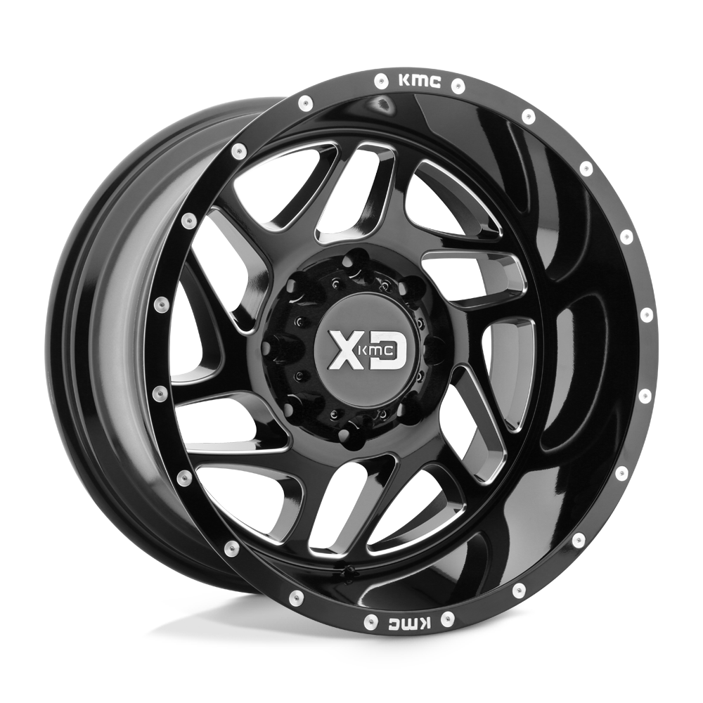 XD Wheels Xd836 Fury 20x9 6x135 18 87.1 Gloss Black Milled