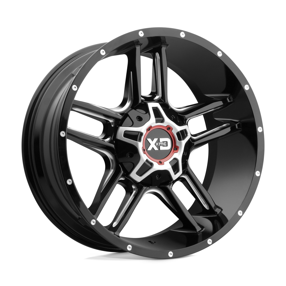 XD Xd839 Clamp 20x9 6x135 / 6x139.7 0 106.1 Gloss Black Milled