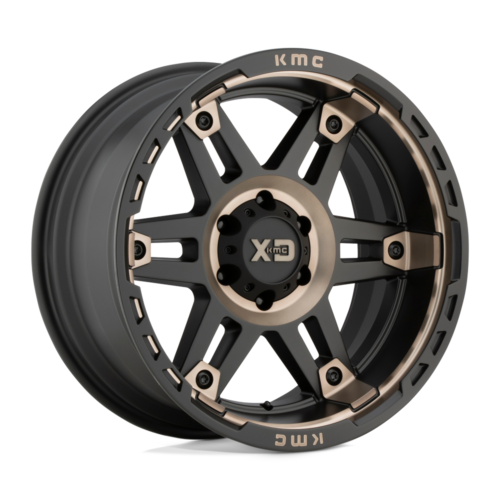 XD Wheels Xd840 Spy Ii 20x9 6x139.7 18 106.1 Noir satiné teinte foncée