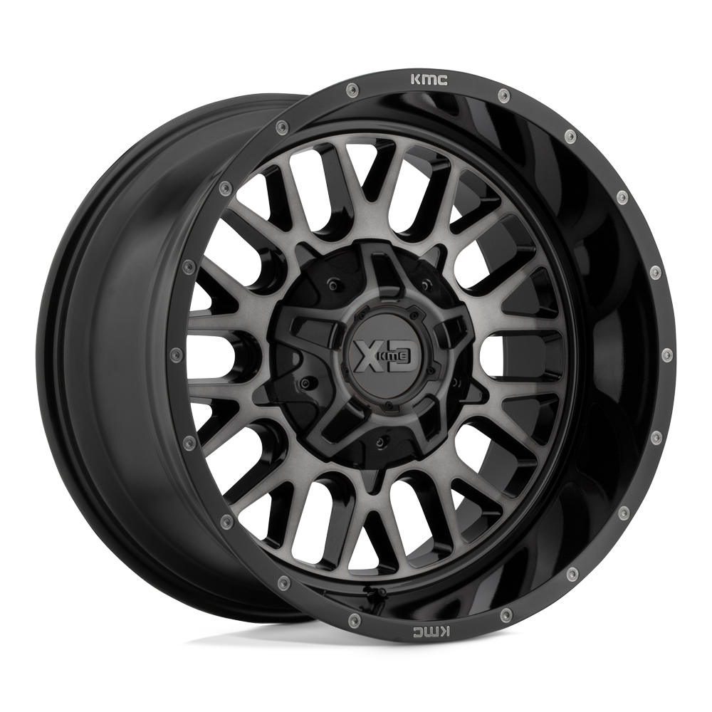 XD Wheels Xd842 Snare 20x10 6x135 / 6x139.7 -18 106.1 Teinte Gris Noir Brillant