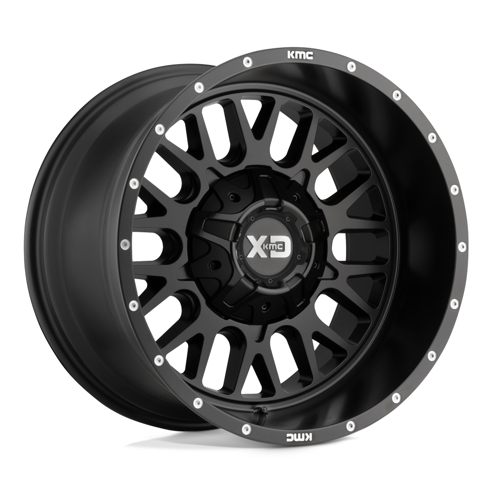 XD Wheels Xd842 Caisse Claire 20x10 5x127 / 5x139.7 -18 78.1 Noir Satiné