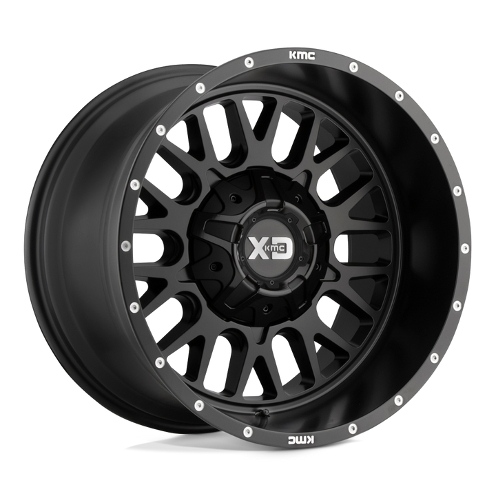 XD Wheels Xd842 Caisse Claire 20x10 5x127 / 5x139.7 -18 78.1 Noir Satiné