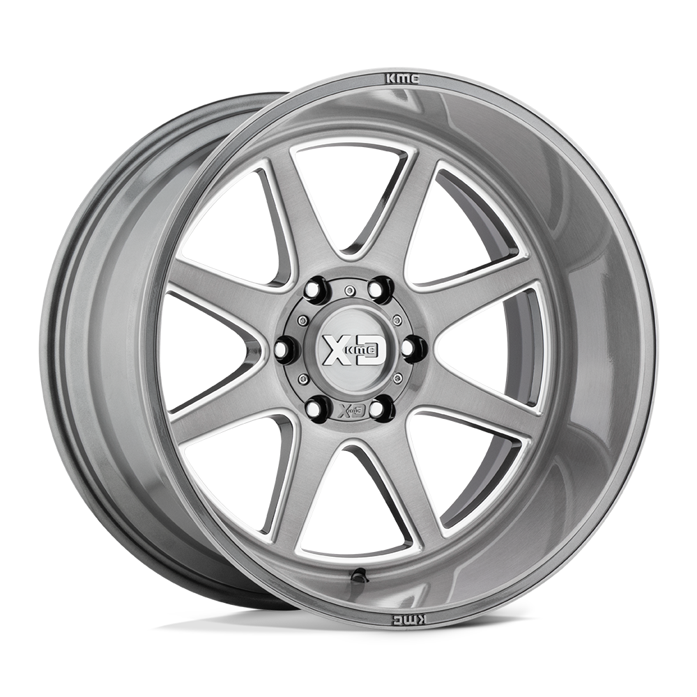 XD Wheels Xd844 Pike 20x9 6x135 0 87.1 Titane Brossé Fraisé