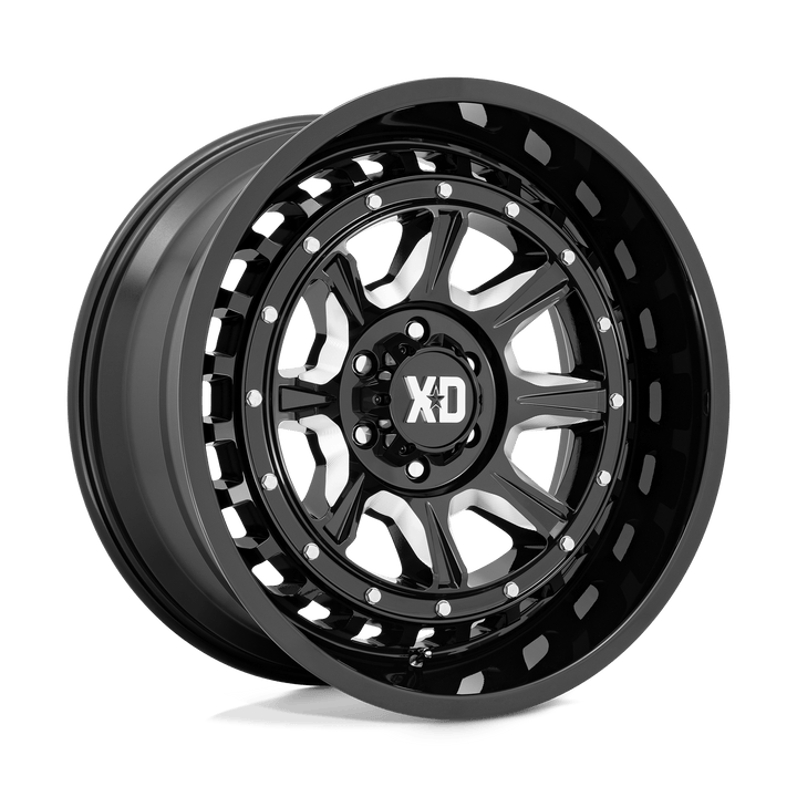 XD Wheels Xd866 Outlander 20x10 6x135 -18 87.1 Noir Brillant Fraisé