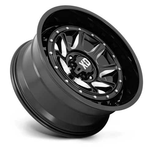 XD Wheels Xd866 Outlander 20x10 5x127 -18 71,5 Noir Brillant Fraisé