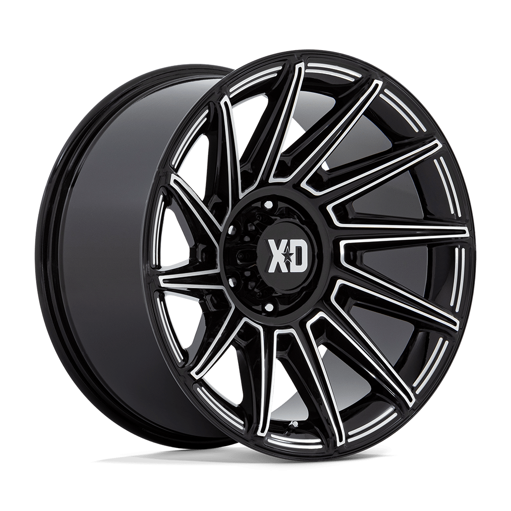 XD Wheels Xd867 Spectre 20x10 5x127 -18 71,5 Noir Brillant Fraisé