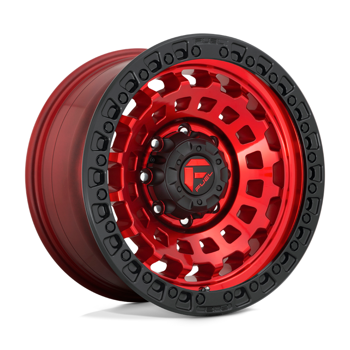 CARBURANT TOUT-TERRAIN D632 ZEPHYR 18X9 5X150 1 110.1 ANNEAU PERLE NOIR ROUGE CANDY