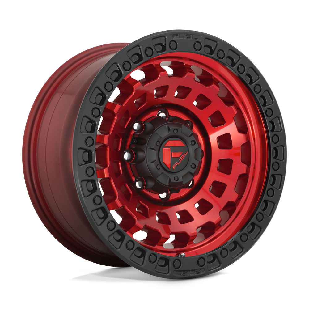 CARBURANT TOUT-TERRAIN D632 ZEPHYR 20X9 5X127 1 71.5 ANNEAU PERLE NOIR ROUGE CANDY