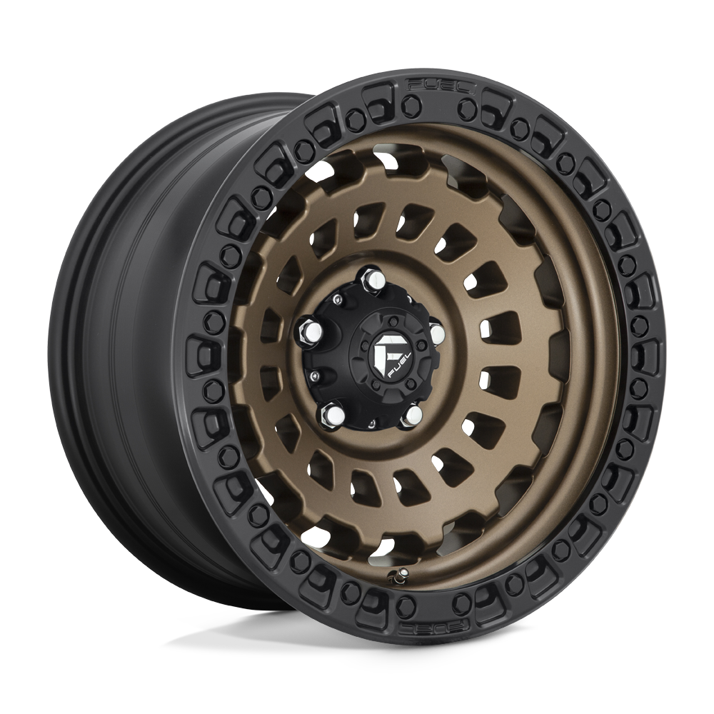 FUEL OFF-ROAD D634 ZEPHYR 17X9 5X127 -12 71.5 MATTE BRONZE BLACK BEAD RING