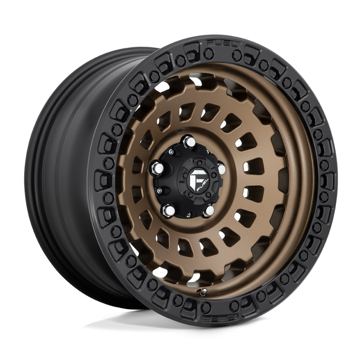 FUEL OFF-ROAD D634 ZEPHYR 17X9 5X127 -12 71.5 MATTE BRONZE BLACK BEAD RING