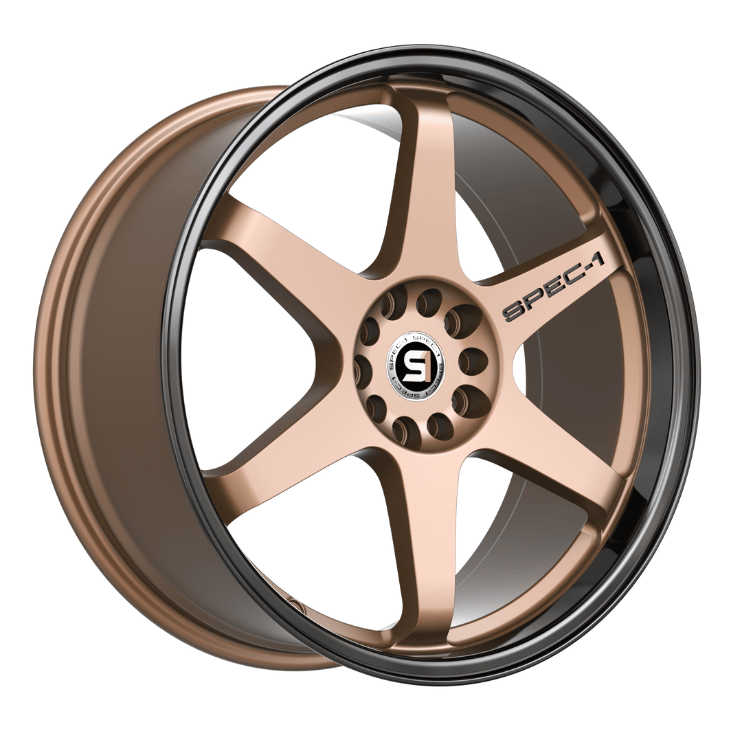 Spec-1 Racing SPT-33MZBL 17x8 5x100 / 5x114.3 38 73.1 Matte Bronze Black Lip