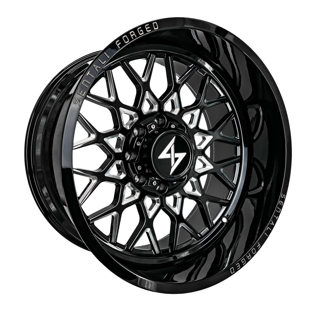 Sentali Forged SF-5 24x14 8x180 -76 124.3 Gloss Black Milled