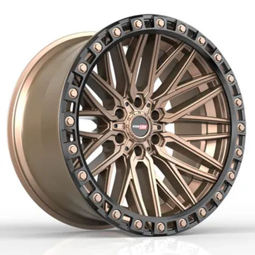 Vortek VRT-608 17x9 5x127 / 5x139.7 12 78.1 Matte Bronze Black Bead Ring