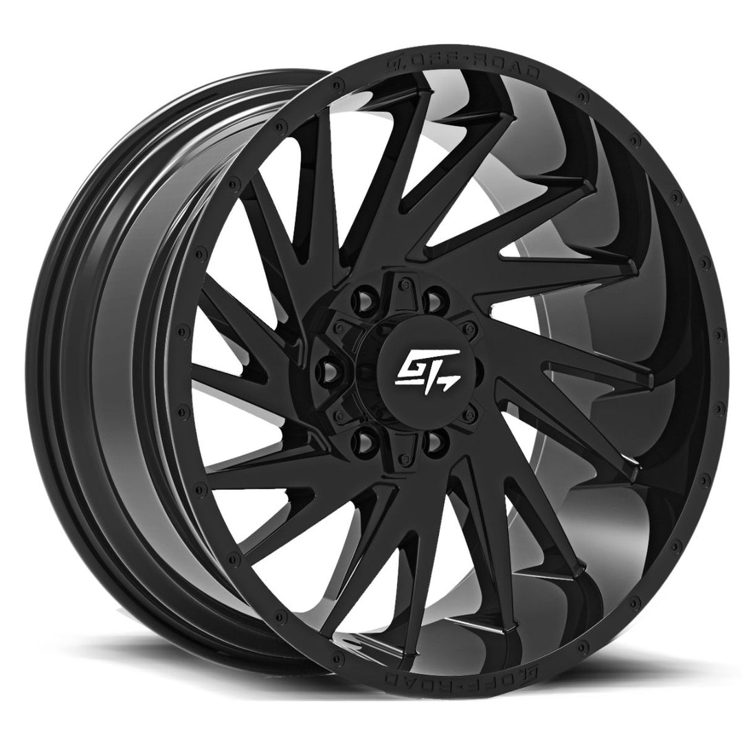 GT Offroad Tomahawk 24x14 5x127 / 5x139.7 -76 78.1 Gloss Black