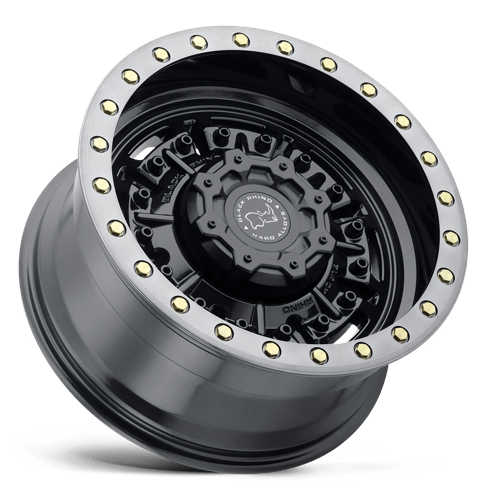 Black Rhino Abrams 17x8.5 6x120 0 67.06 Gloss Gun Black W / Machined Dark Tint