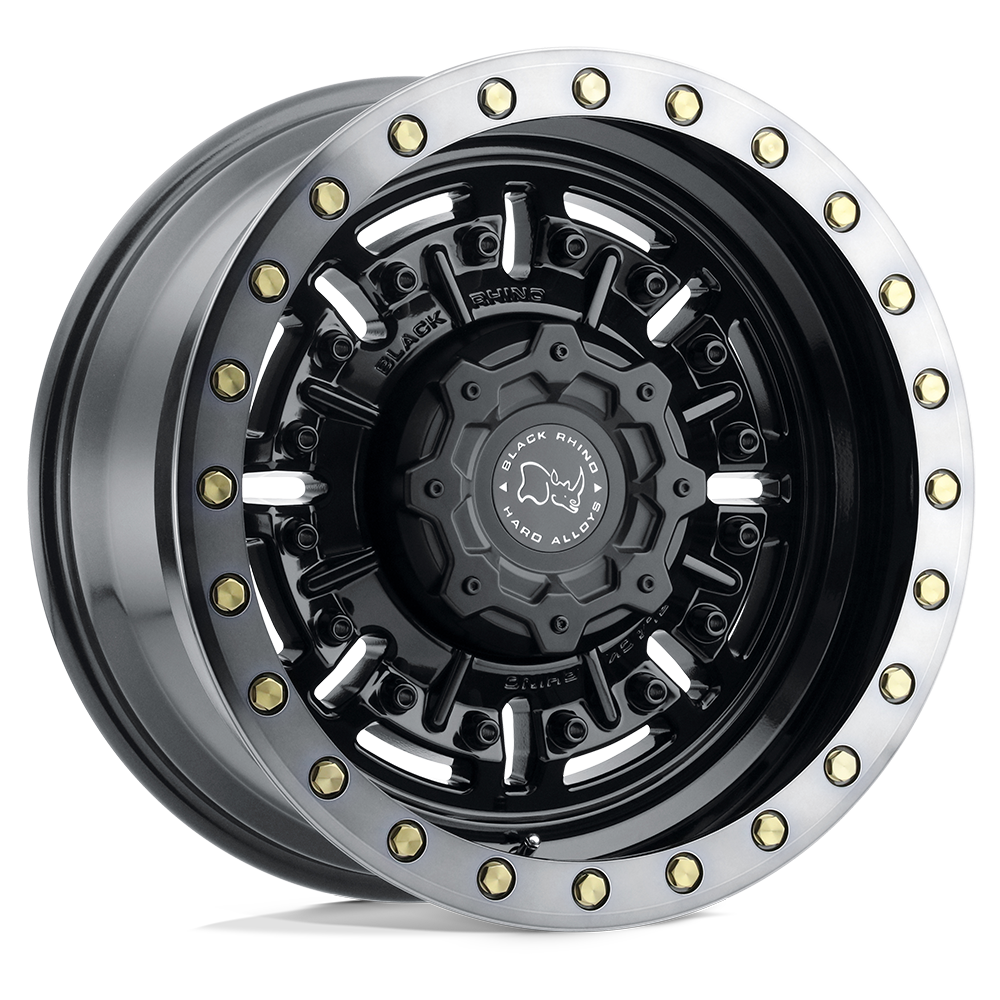 Black Rhino Abrams 18x9.5 6x114.3 12 76.1 Gloss Gun Black Mach Dark Tint
