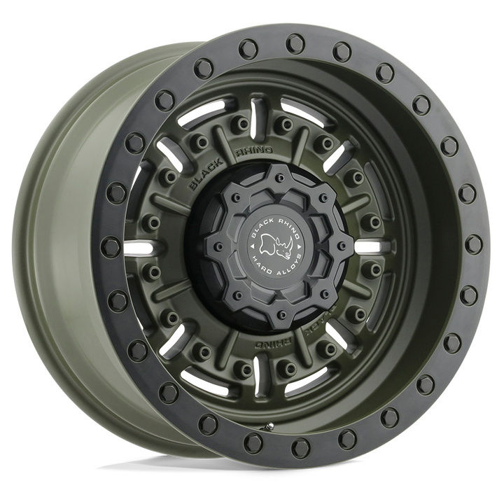 Black Rhino Abrams 20x9.5 5x127 -18 71.5 Vert Olive Drab