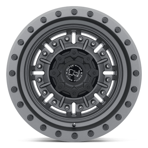 Black Rhino Abrams 17x8.5 6x135 -18 87.1 Gunmetal Mat Texturé