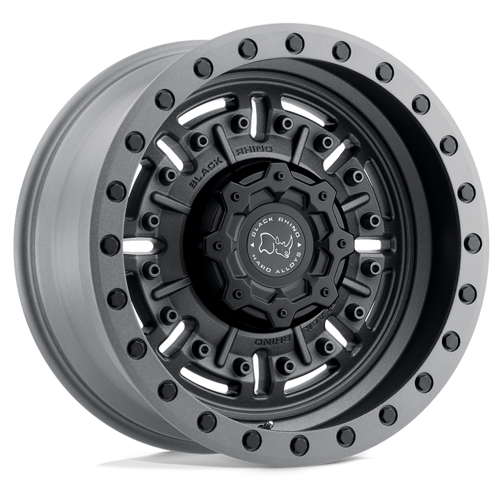 Black Rhino Abrams 17x8.5 6x135 -18 87.1 Gunmetal Mat Texturé