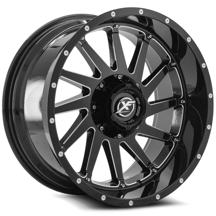 XF Offroad XF-216 20x10 8x165.1 / 8x180 -24 125.2 Gloss Black Milled