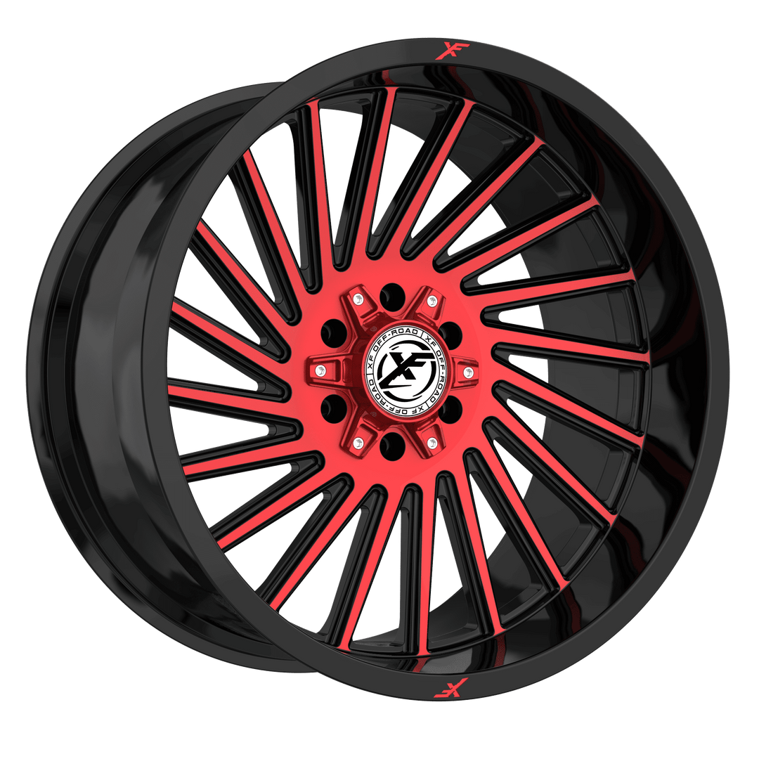 XF Offroad XF-239 22x12 8x165.1 / 8x170 -44 125.2 Black Machined Red