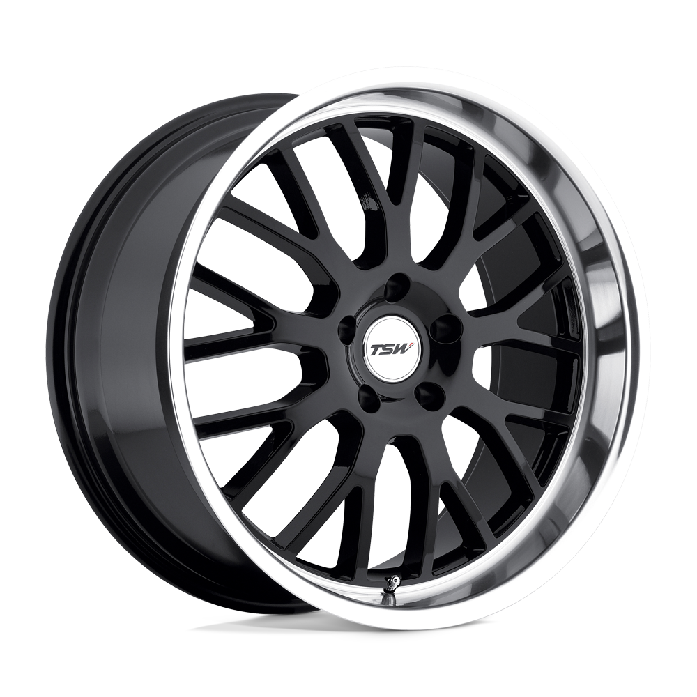 TSW Tremblant 20x10 5x120 25 76.1 Gloss Black W/ Mirror Cut Lip