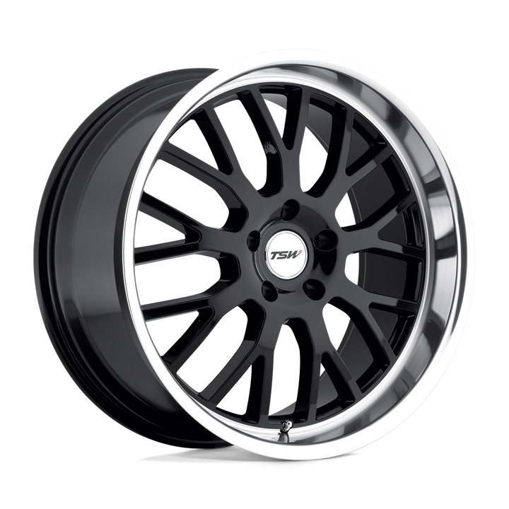 TSW Tremblant 20x10 5x120 25 76.1 Gloss Black W/ Mirror Cut Lip