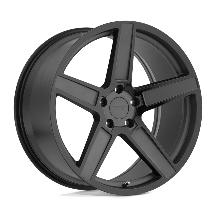 TSW ASCENT 19X8.5 5X112 43 72.1 GUNMETAL MAT AVEC FACE NOIR BRILLANT