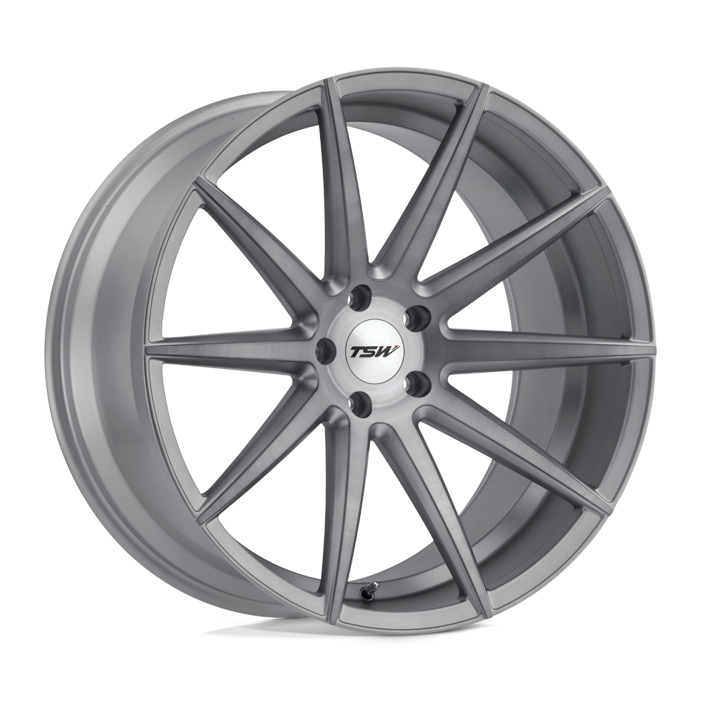 TSW Clypse 22x10.5 5x120 35 76.1 Titane avec face brossée mate