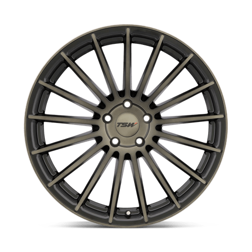 TSW Luco 20x10 5x120 40 76.1 Noir mat avec visage machine et teinte foncée