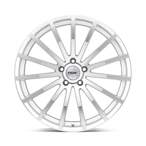 TSW Mallory 20x10 5x114.3 25 76.1 Argent avec face coupée miroir