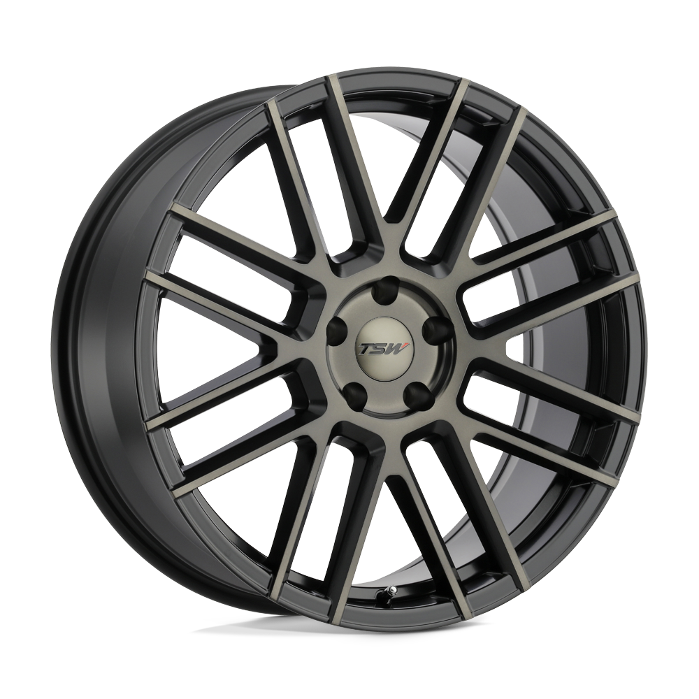 TSW Mosport 20x10 5x114.3 40 76.1 Matte Black W/ Machine Face & Dark Tint