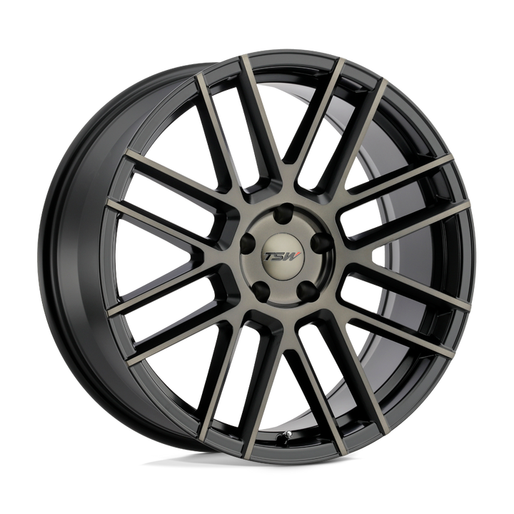 TSW Mosport 20x10 5x114.3 40 76.1 Matte Black W/ Machine Face & Dark Tint