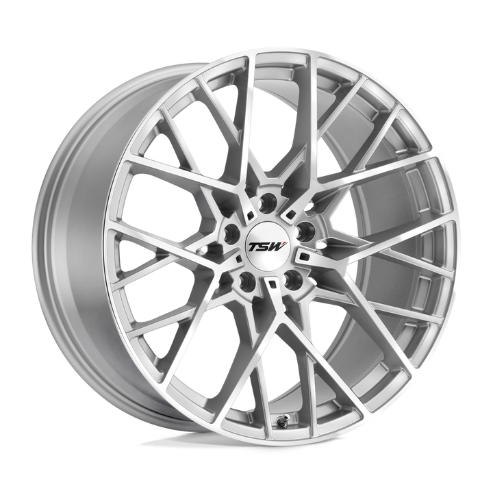 TSW SEBRING 19X8.5 5X112 42 72.1 ARGENT AVEC FACE COUPE MIROIR