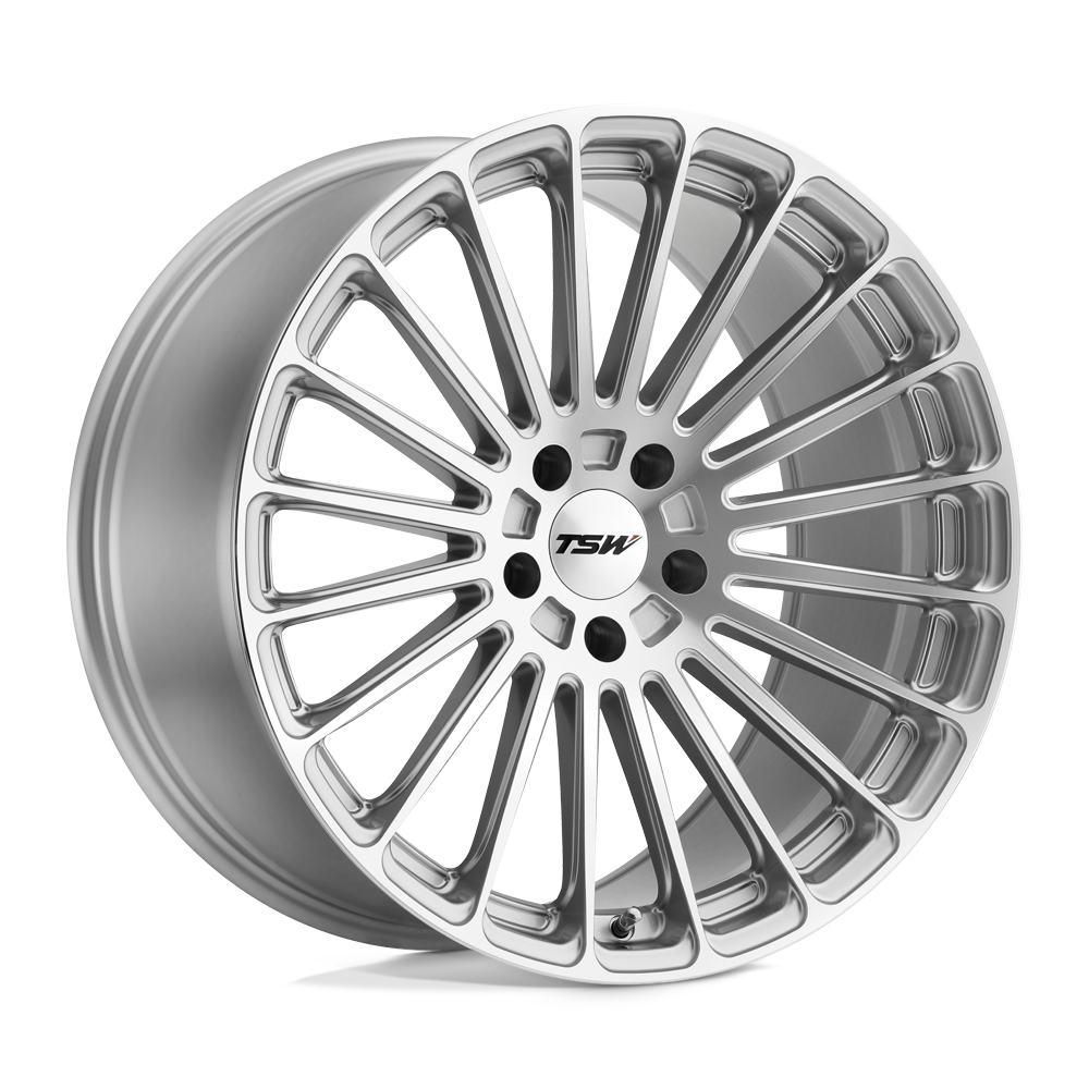 TSW Turbina 20x8.5 5x108 40 72.1 Titanium Silver Mirror Cut Fc