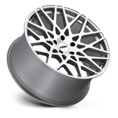 TSW Vale 18x9,5 5x114,3 40 76,1 Argent avec face coupée miroir