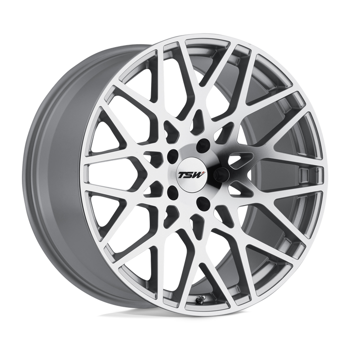 TSW Vale 18x9,5 5x114,3 40 76,1 Argent avec face coupée miroir
