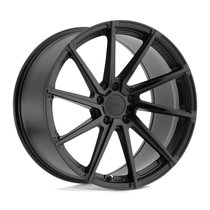 TSW Watkins 18x9.5 5x114.3 39 76.1 Double Black - Matte Black W/ Gloss Black Face