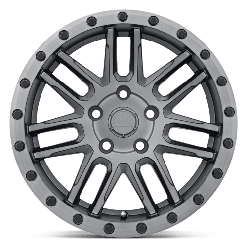 Black Rhino Arches 15x7 5x100 15 56.15 Gunmetal Brossé Mat Avec Boulons Noirs
