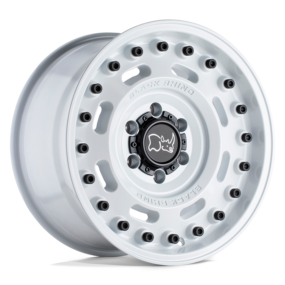 Black Rhino Axe 17x9.5 6x139.7 6 112.1 Blanc Brillant