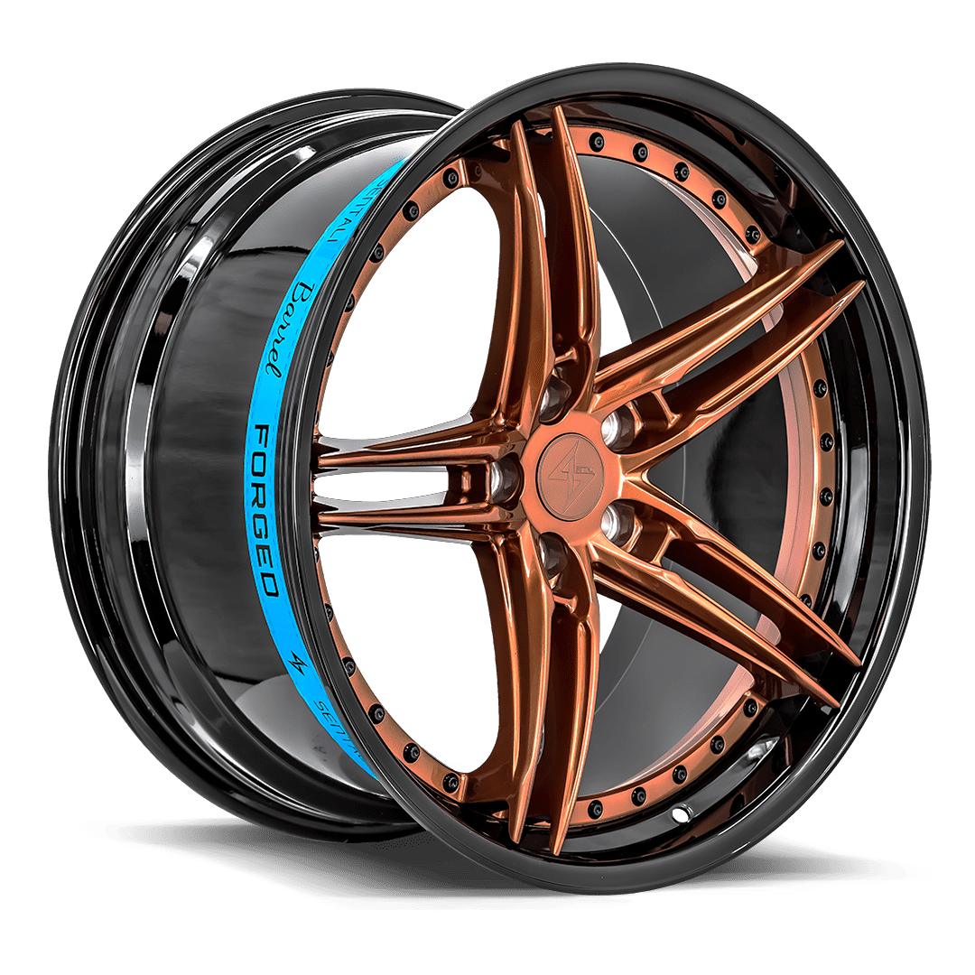 Sentali Barrel Forged SB3 19x10.5 5x112 35 66.6 Gloss Black Lip / Gloss Bronze Centre