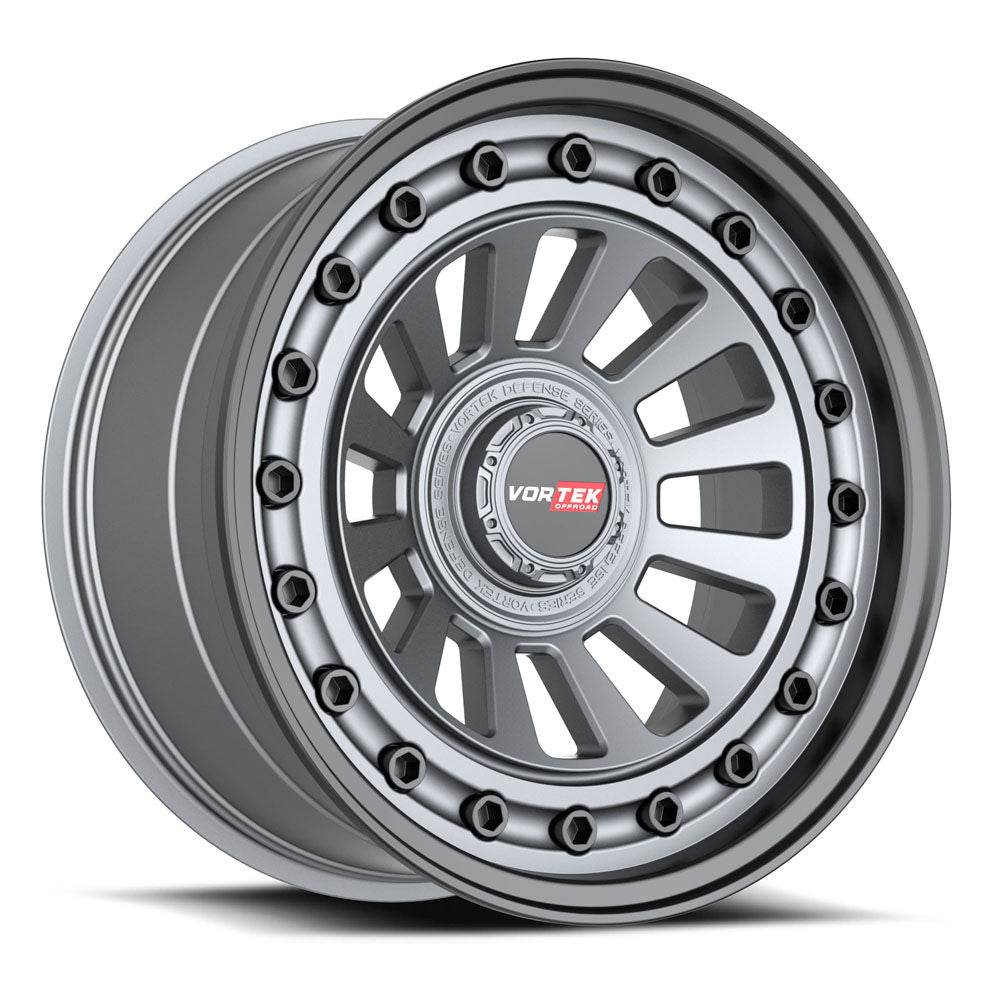 Vortek VRD-702MTBB 20x9.5 6x114.3 / 6x139.7 12 93.1 Matte GunMetal Black Bolts / Lip