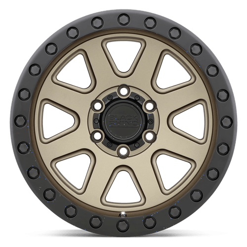 Black Rhino Baker 18x9 6x139.7 12 112.1 Matte Bronze W / Black Ring