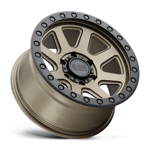 Black Rhino Baker 18x9 6x139.7 12 112.1 Matte Bronze W / Black Ring